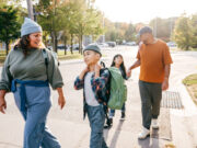 Parents helping kids transition back to school